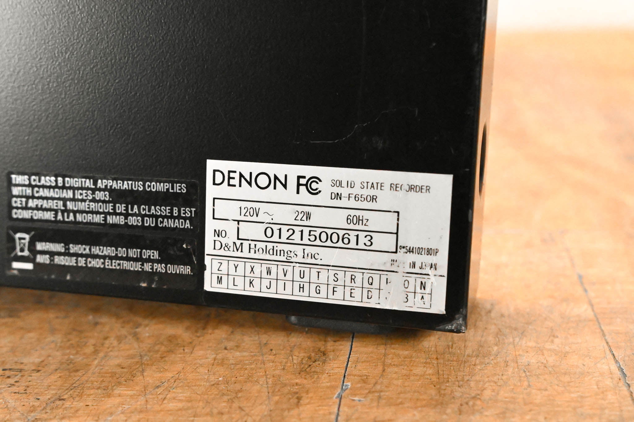 Denon DN-F650R 1RU Solid-State/USB Digital Audio Recorder