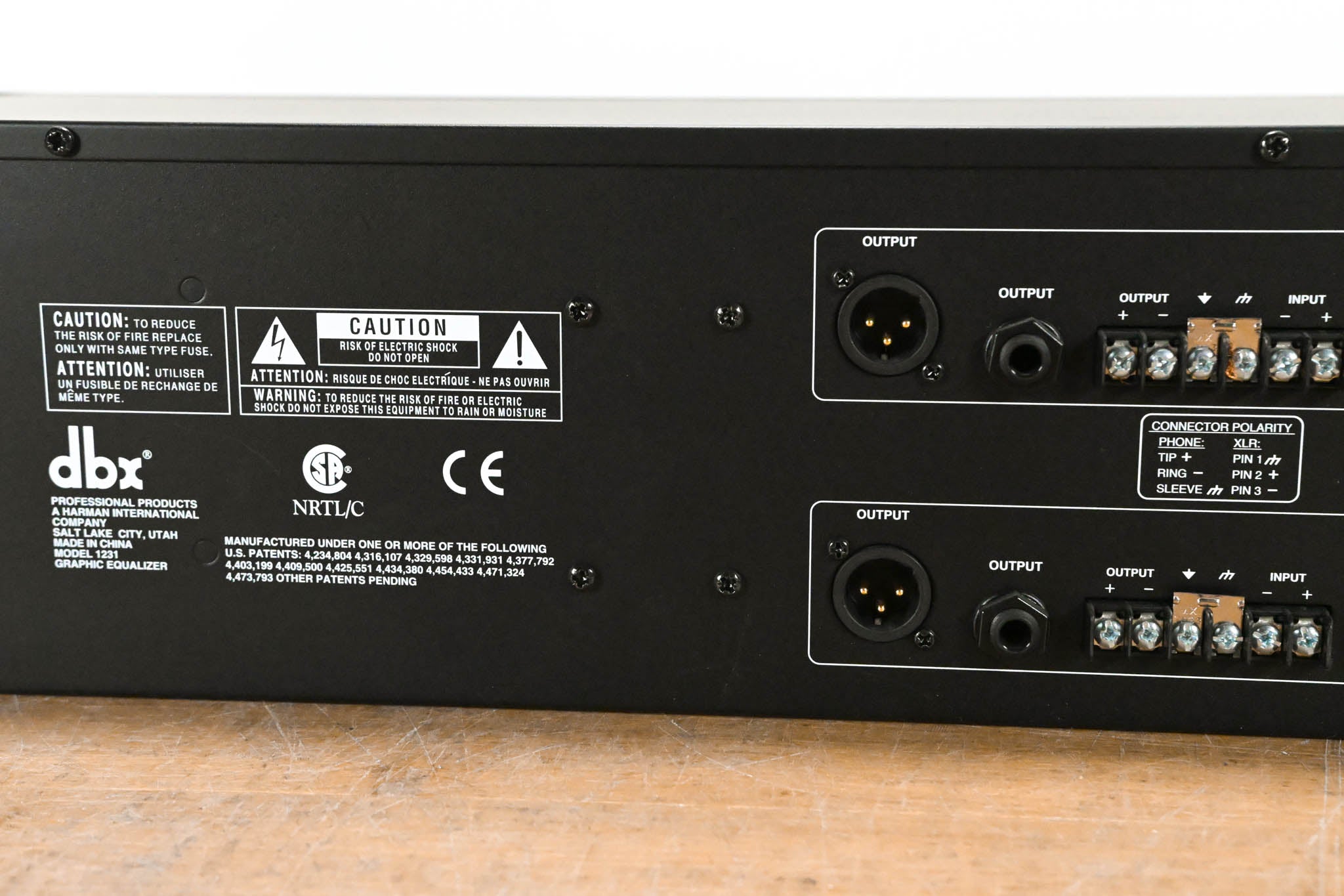 dbx 1231 Dual-Channel 31-Band Graphic Equalizer