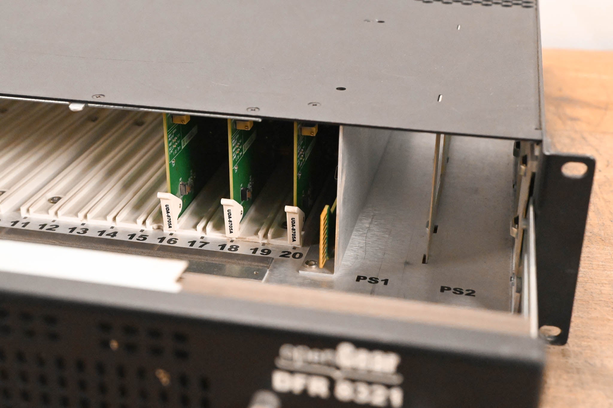 Ross DFR-8321 OpenGear 2RU Module Frame with Cards (NO POWER SUPPLY)