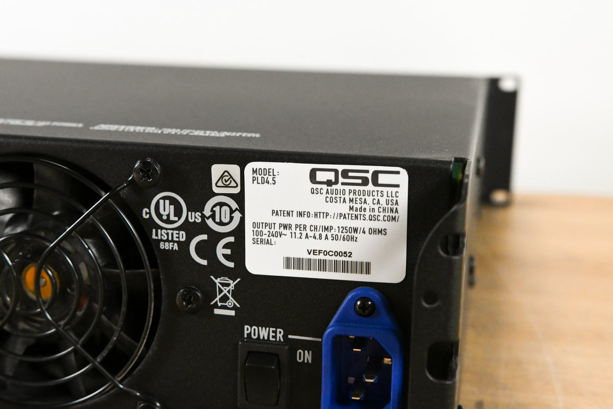 QSC PLD4.5 Four-Channel Power Amplifier with DSP