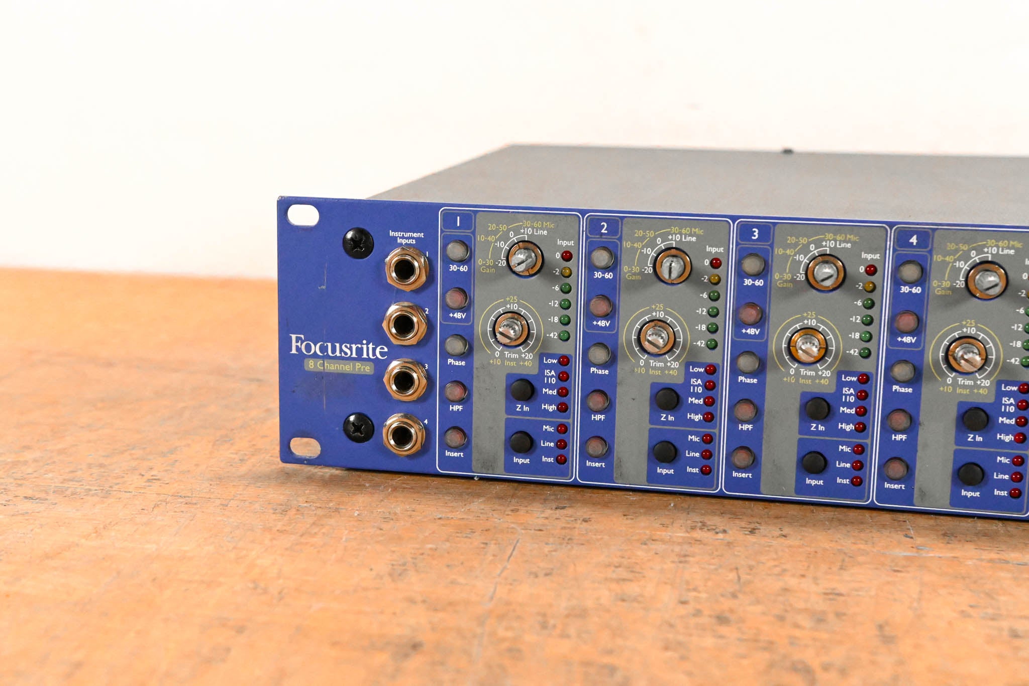 Focusrite ISA828 8-Channel Microphone Preamp w/ Optional Digital Card