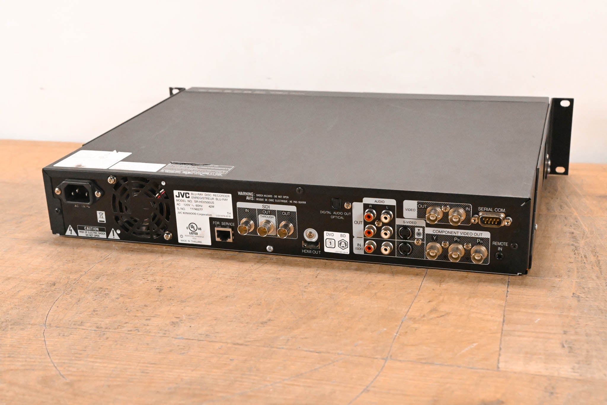 JVC SR-HD2500US Blu-Ray Disc & HDD Recorder with HD-SDI