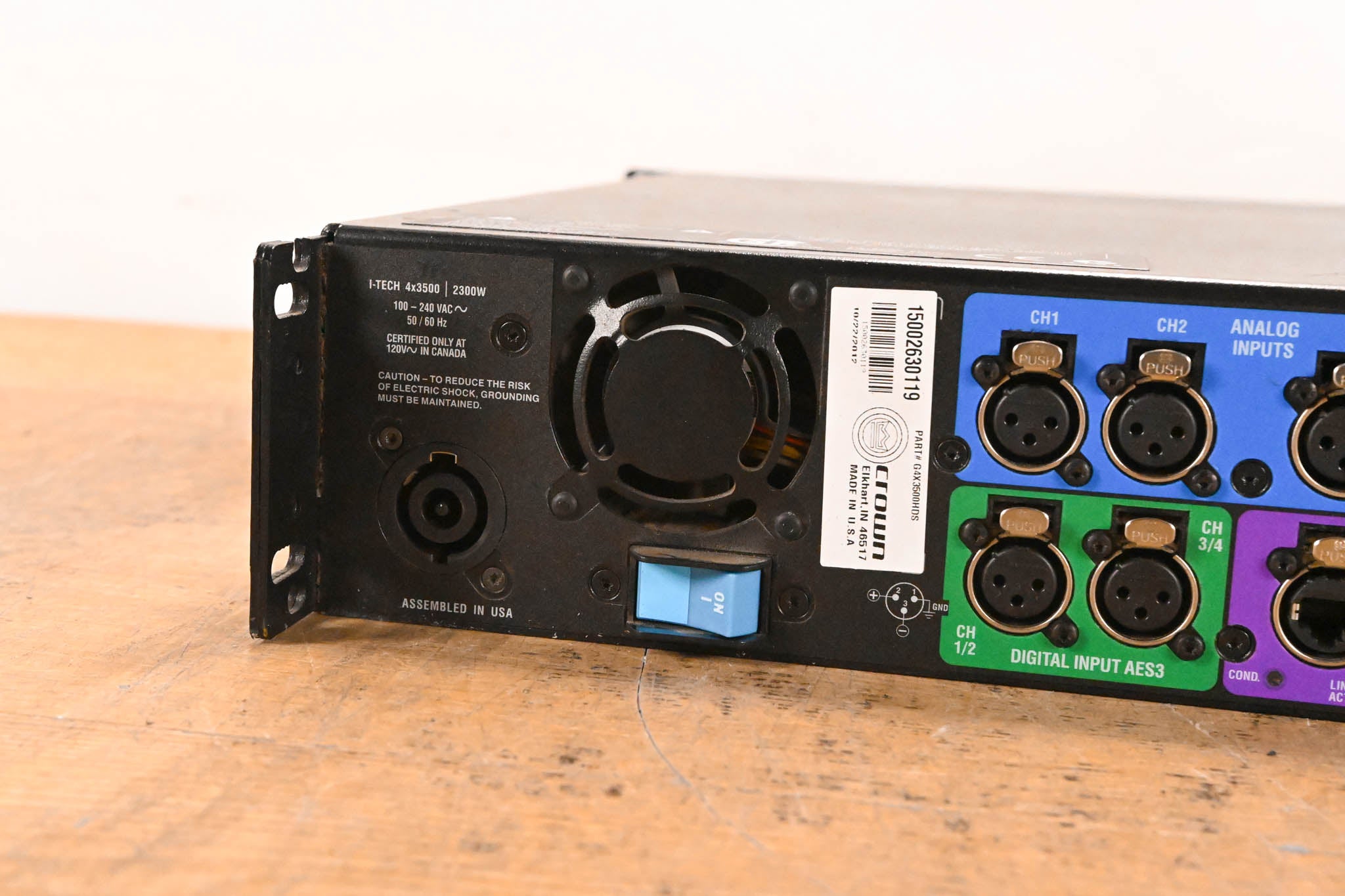 Crown I-Tech 4x3500 Four-Channel Power Amplifier