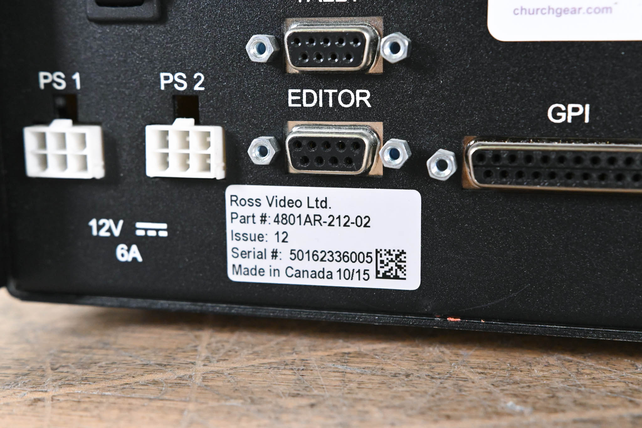 Ross Crossover 12 Solo Video Switcher (NO POWER SUPPLY)