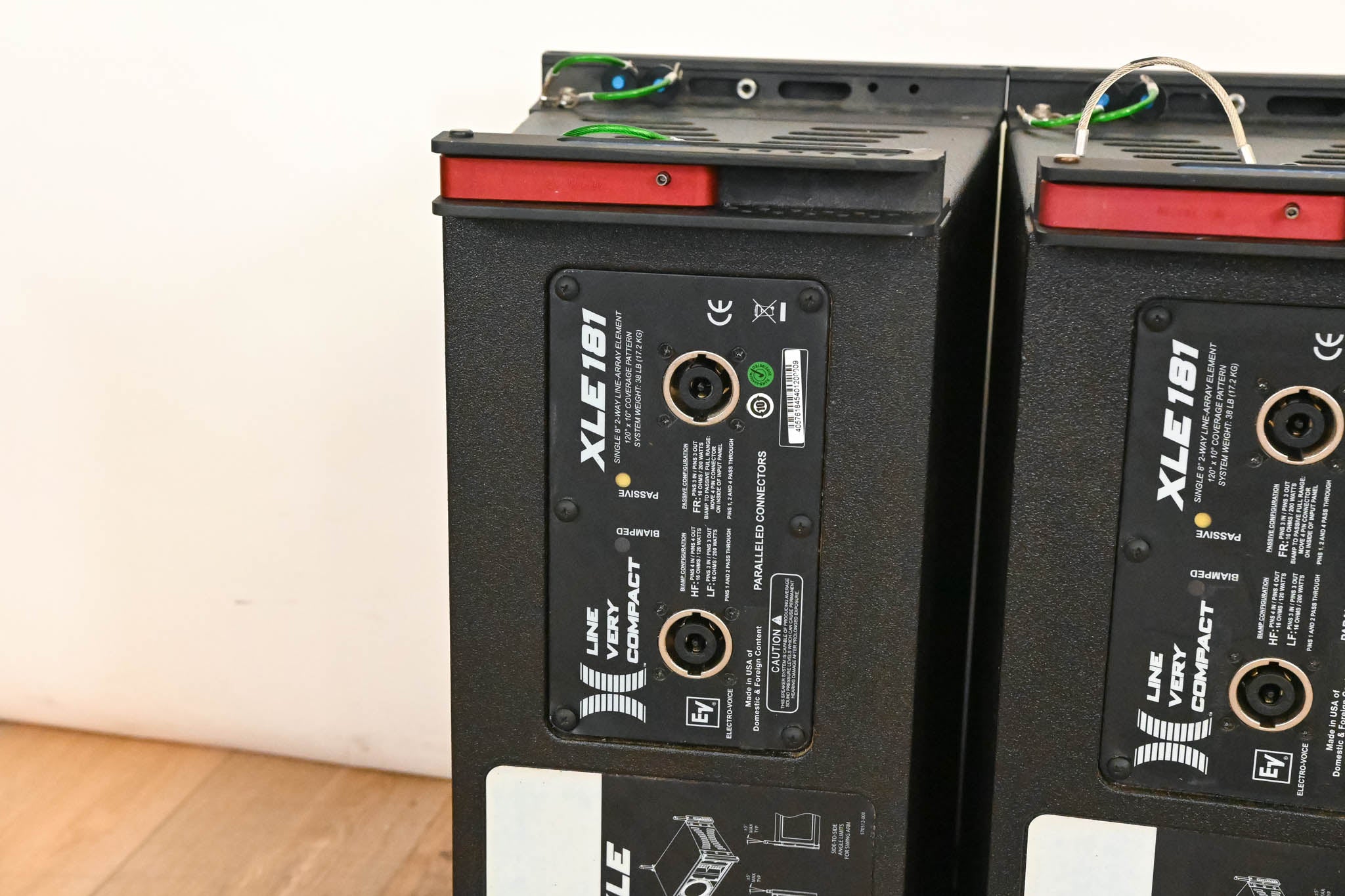 Electro-Voice (EV) XLE181 8" 2-Way Passive Line Array Speaker (PAIR)