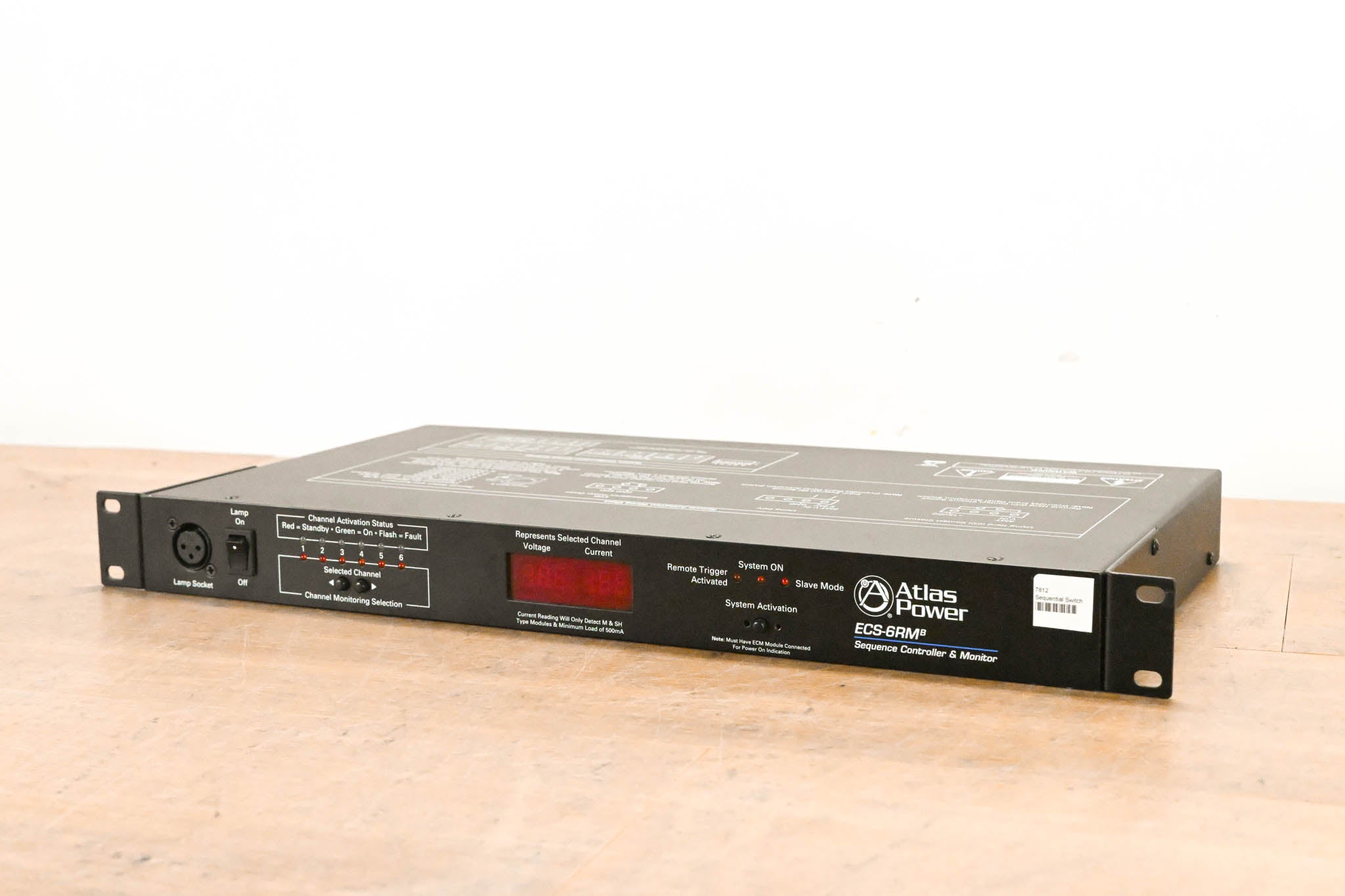 Atlas Sound ECS-6RM AC Sequence Controller and Monitor (NO POWER SUPPLY)