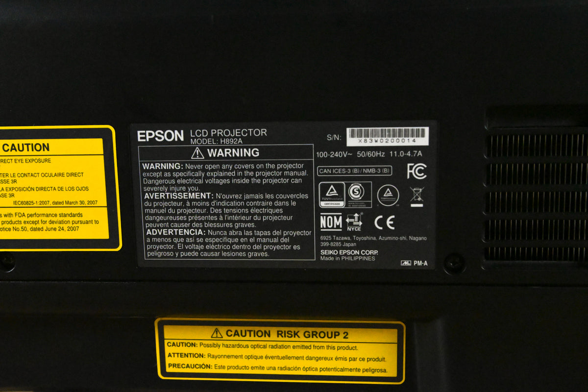 Epson Pro L1755U 15,000-Lumen Laser WUXGA 3LCD Projector w/ Lens