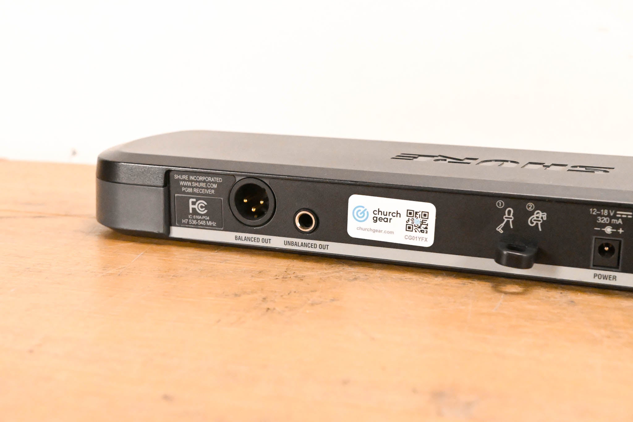 Shure PG88 Dual Wireless System with one PG1 Bodypack - H7 Band (NO PSU)
