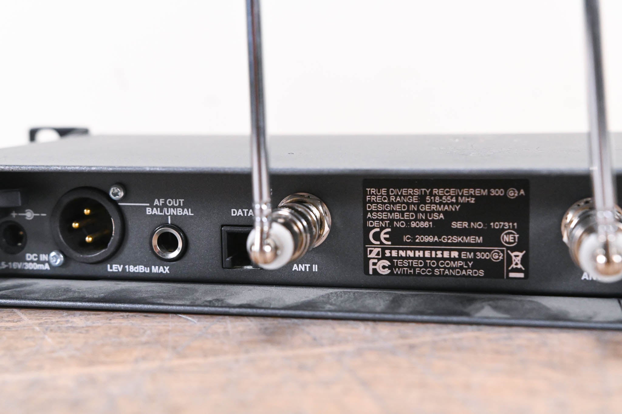 Sennheiser EM 300 G2 Wireless Receiver - 518-554 MHz (NO POWER SUPPLY)