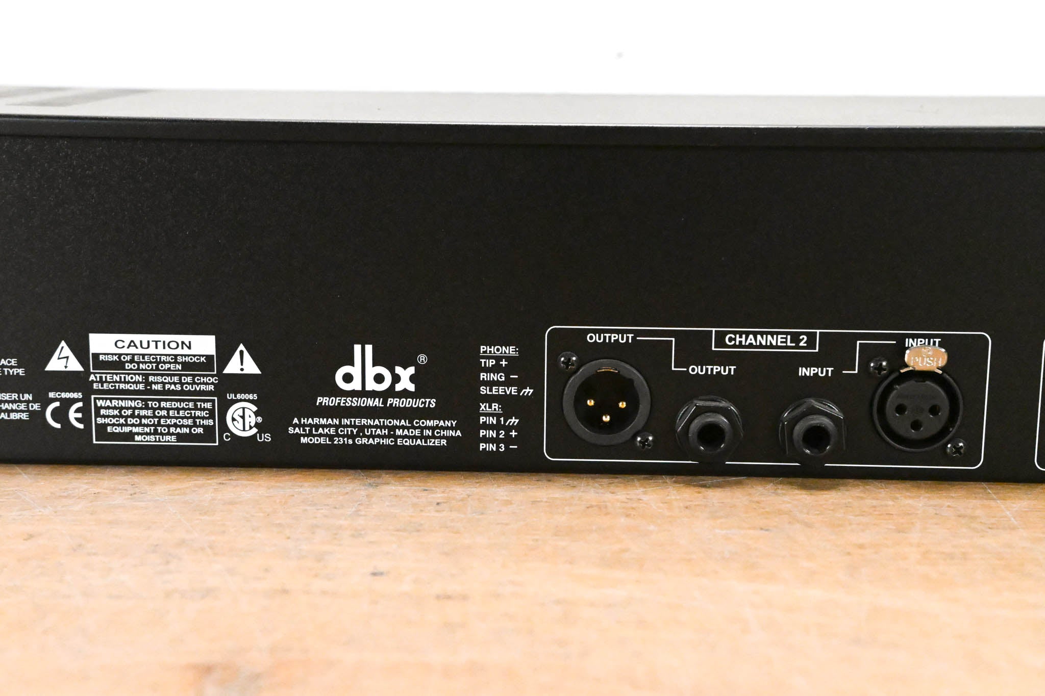 dbx 231s Two-Channel 31-Band Equalizer