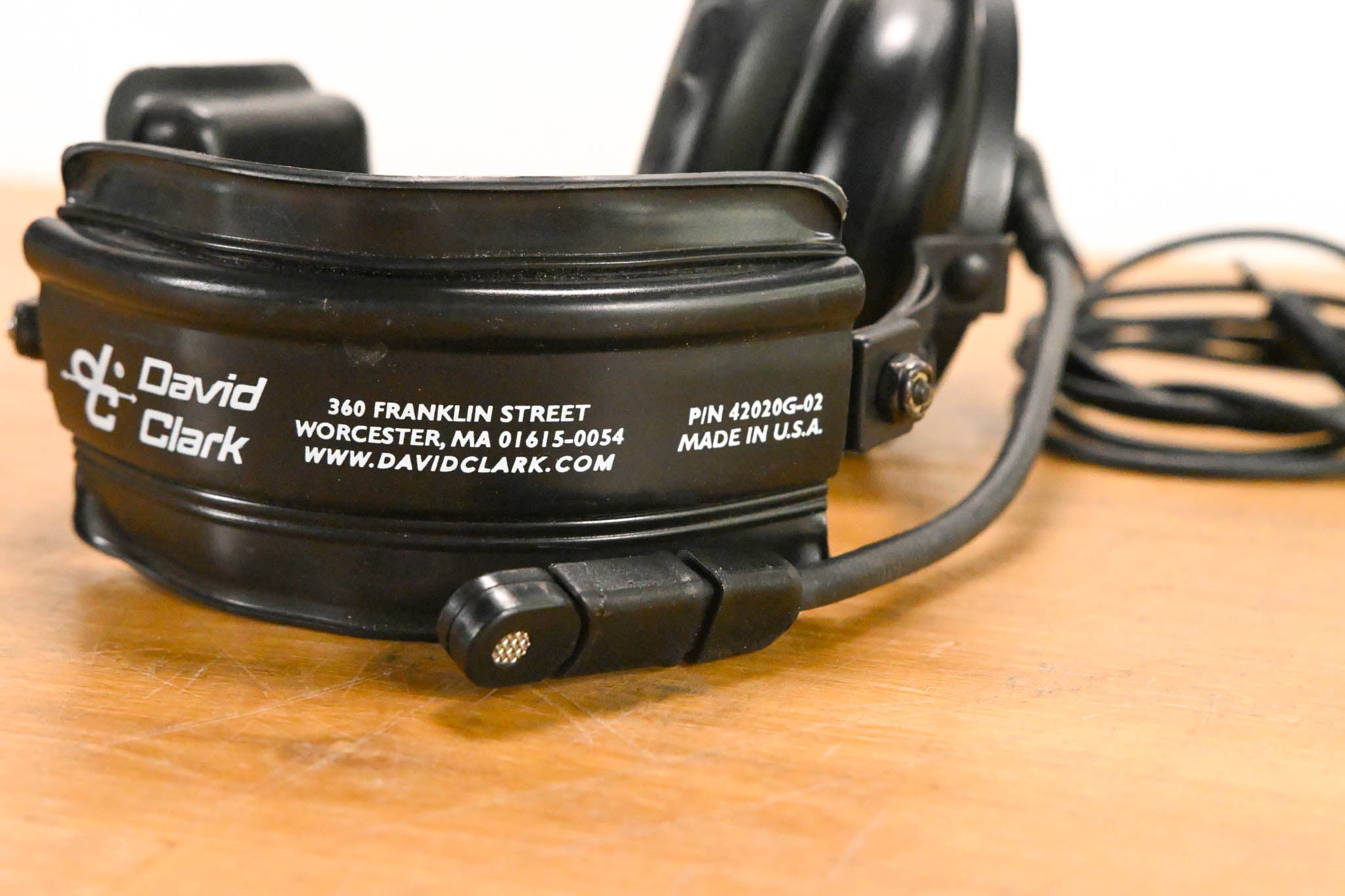 David Clark Single Ear, Over-The-Head Style Headset