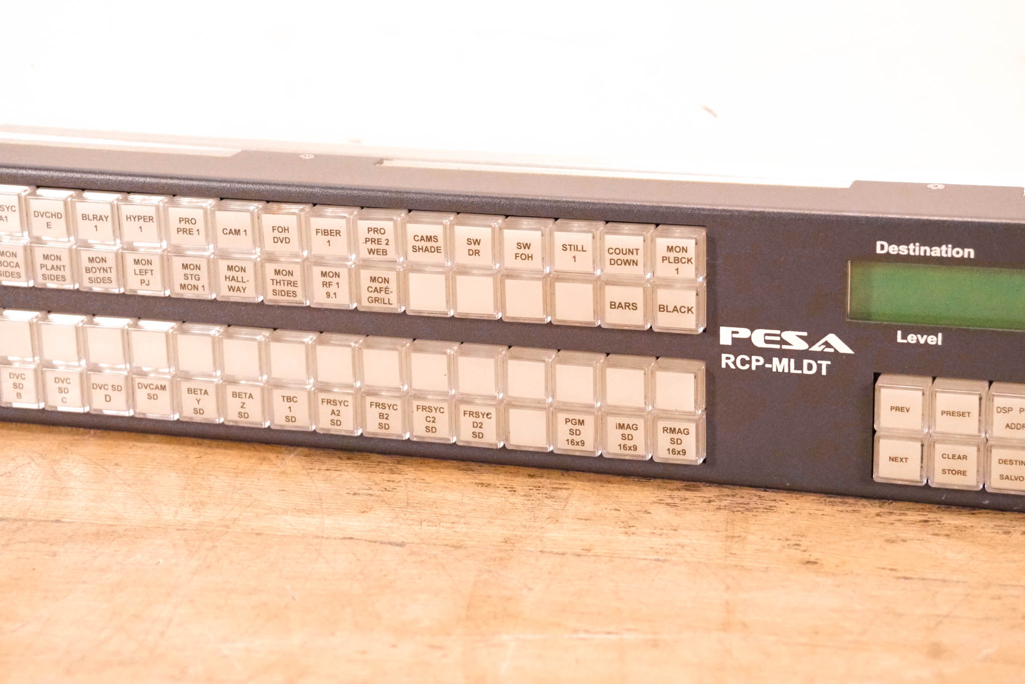 Pesa RCP-MLDT 2RU Matrix Switcher Control Panel (NO POWER SUPPLY)