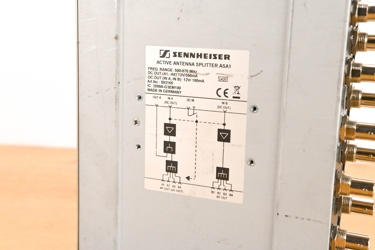 Sennheiser ASA 1 Active Antenna Splitter - 500-870 MHz (NO POWER SUPPLY)