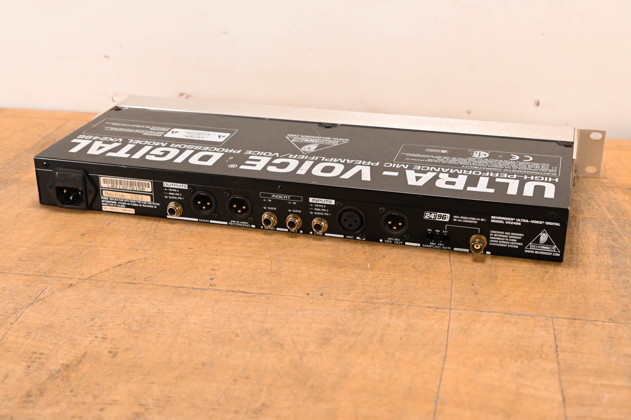 Behringer ULTRA-VOICE DIGITAL VX2496 High-Performance Voice Processor