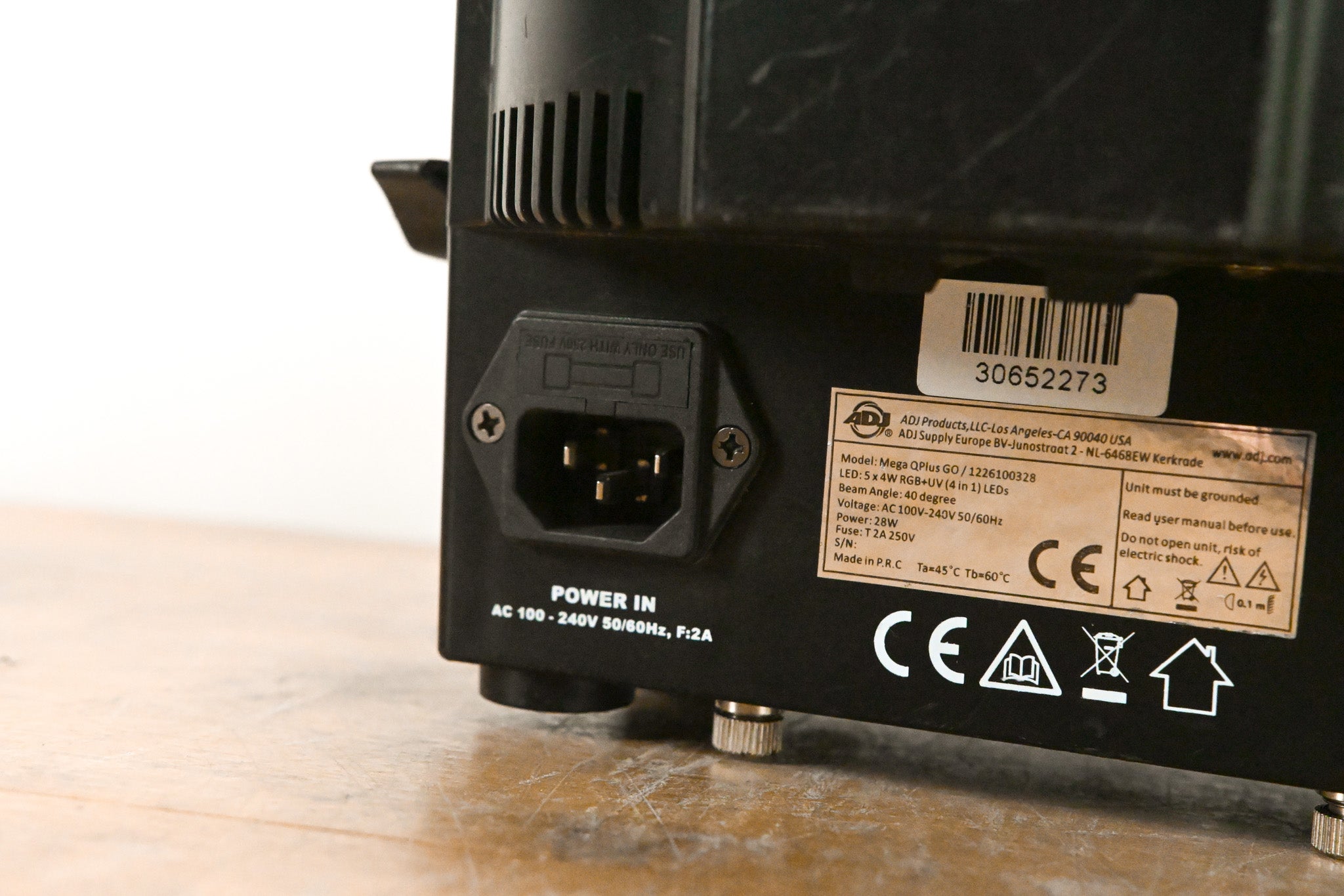 ADJ Mega QPlus Go Battery-Powered RGB+UV LED Par Light