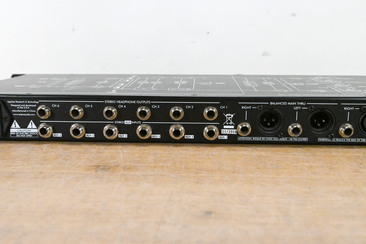 ART HeadAmp6Pro 6-Channel Headphone Amplifier