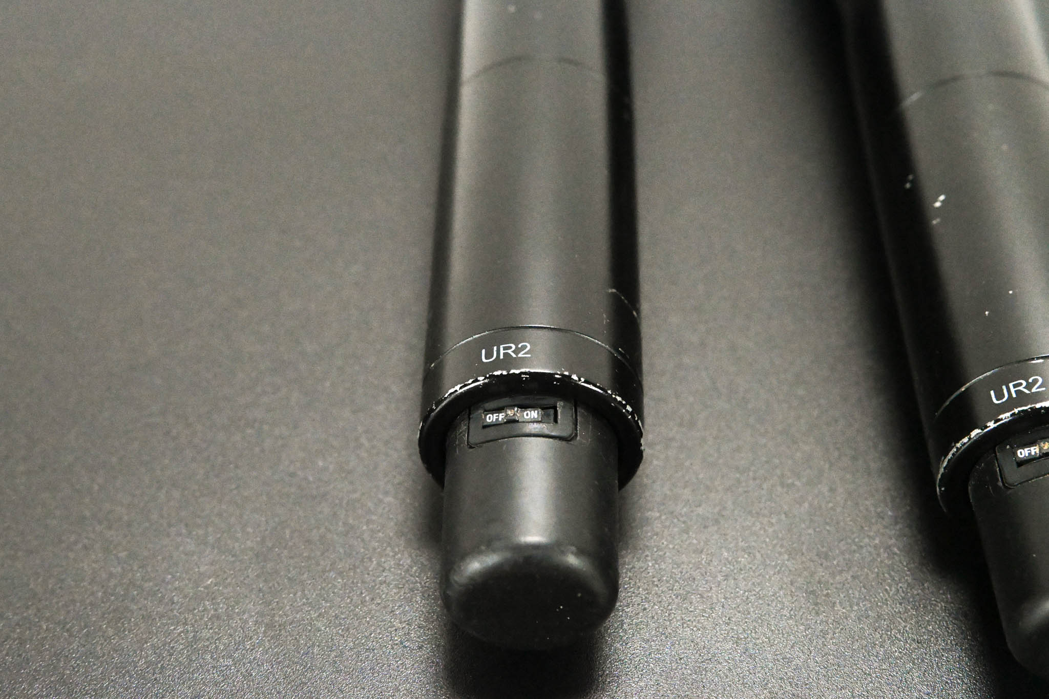 Shure UR4D Wireless Receiver w/ two UR2/SM87A Handheld Transmitters - H4