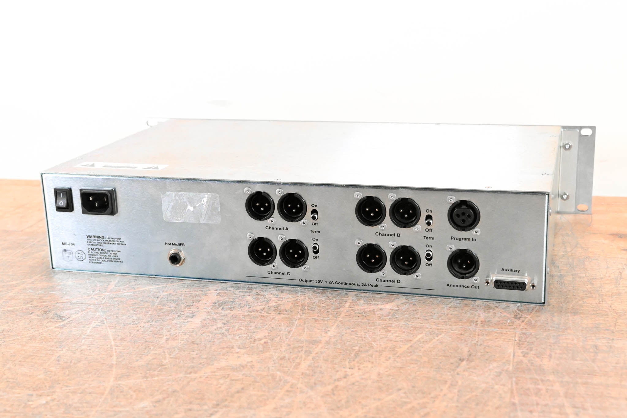 Clear-Com MS-704 2RU Four-Channel Main Station