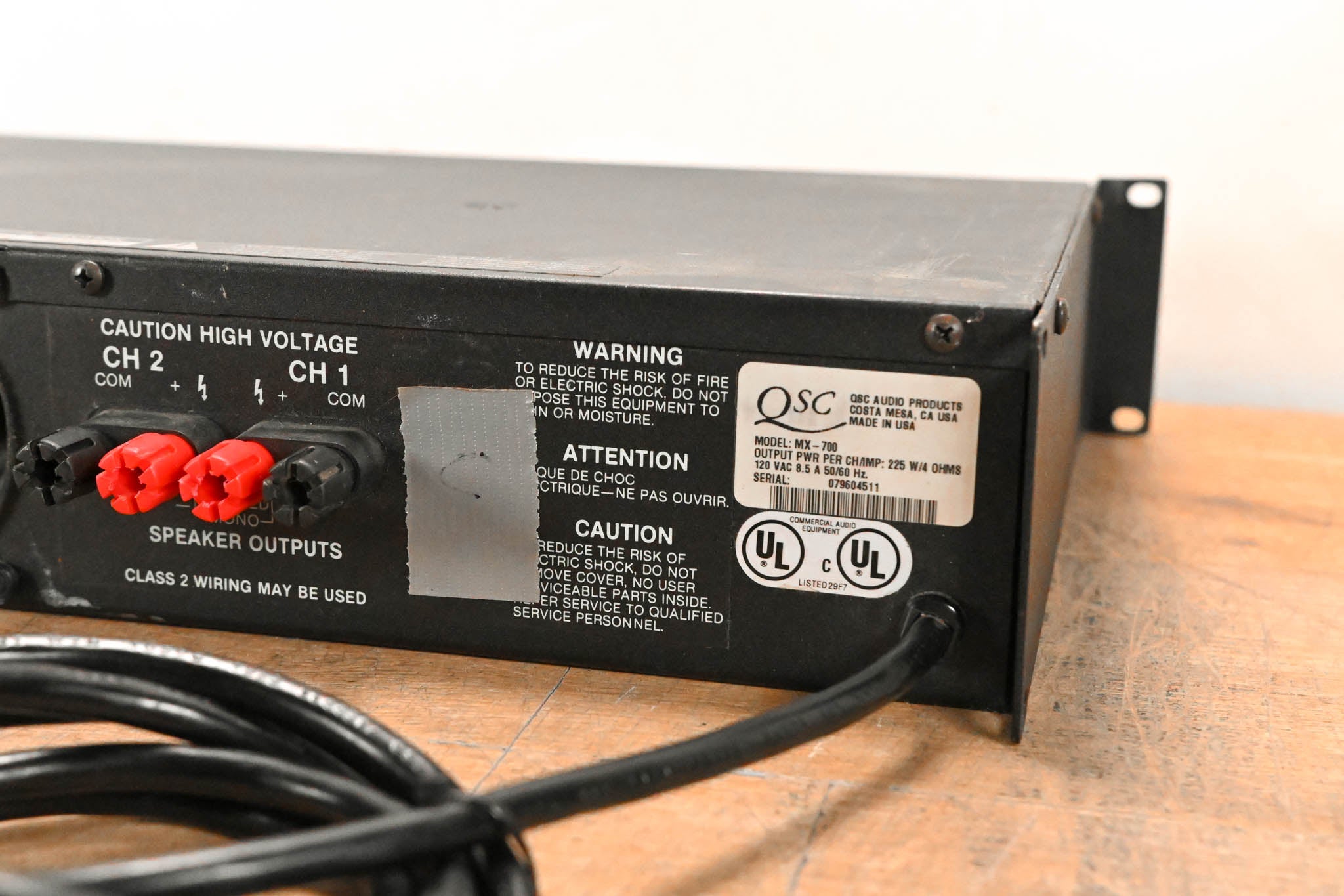 QSC MX 700 2-Channel Power Amplifier