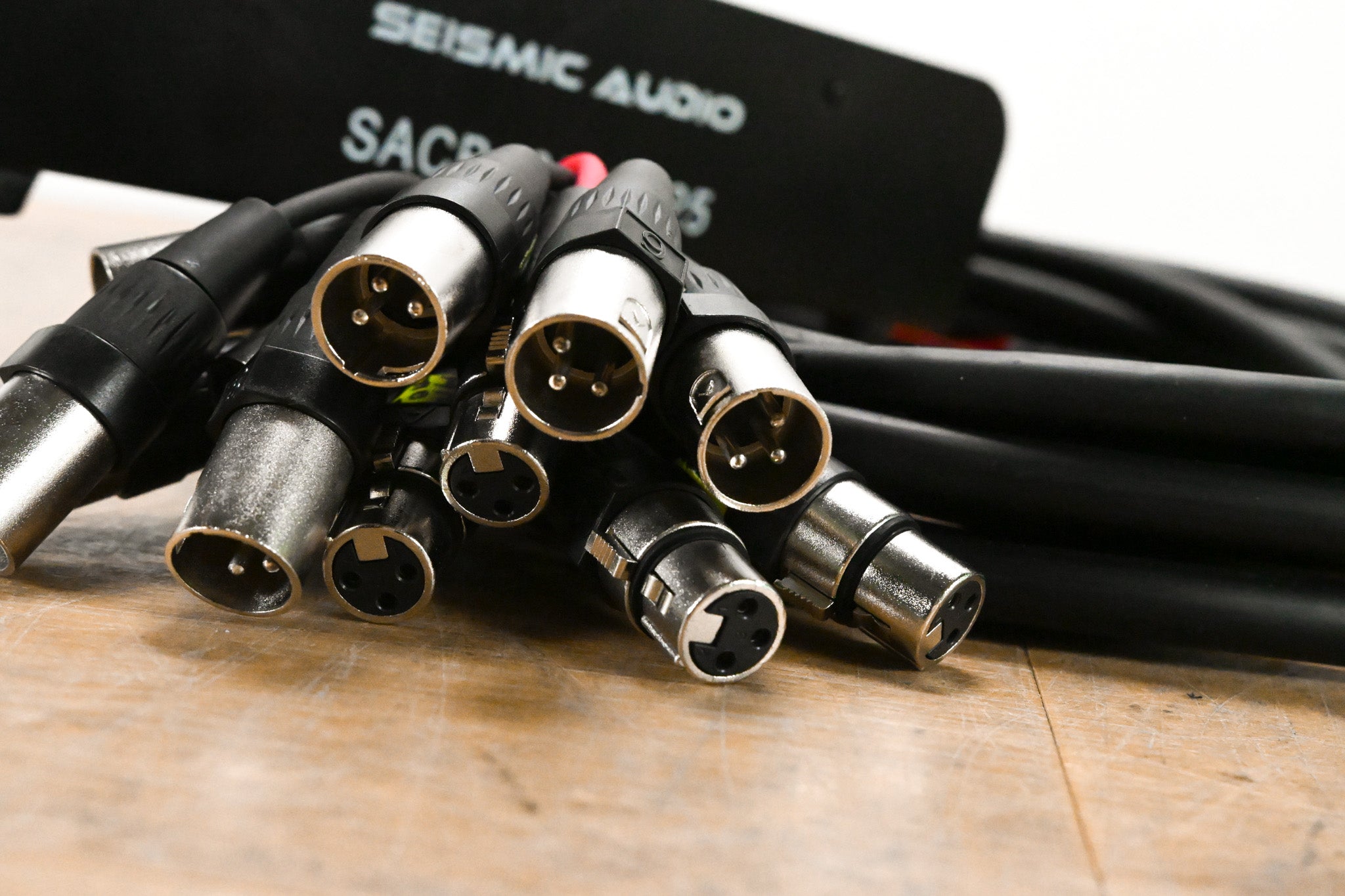 Seismic Audio SACB-8x4x25 8-Channel XLR Snake Cable w/ 4 Returns - 25'