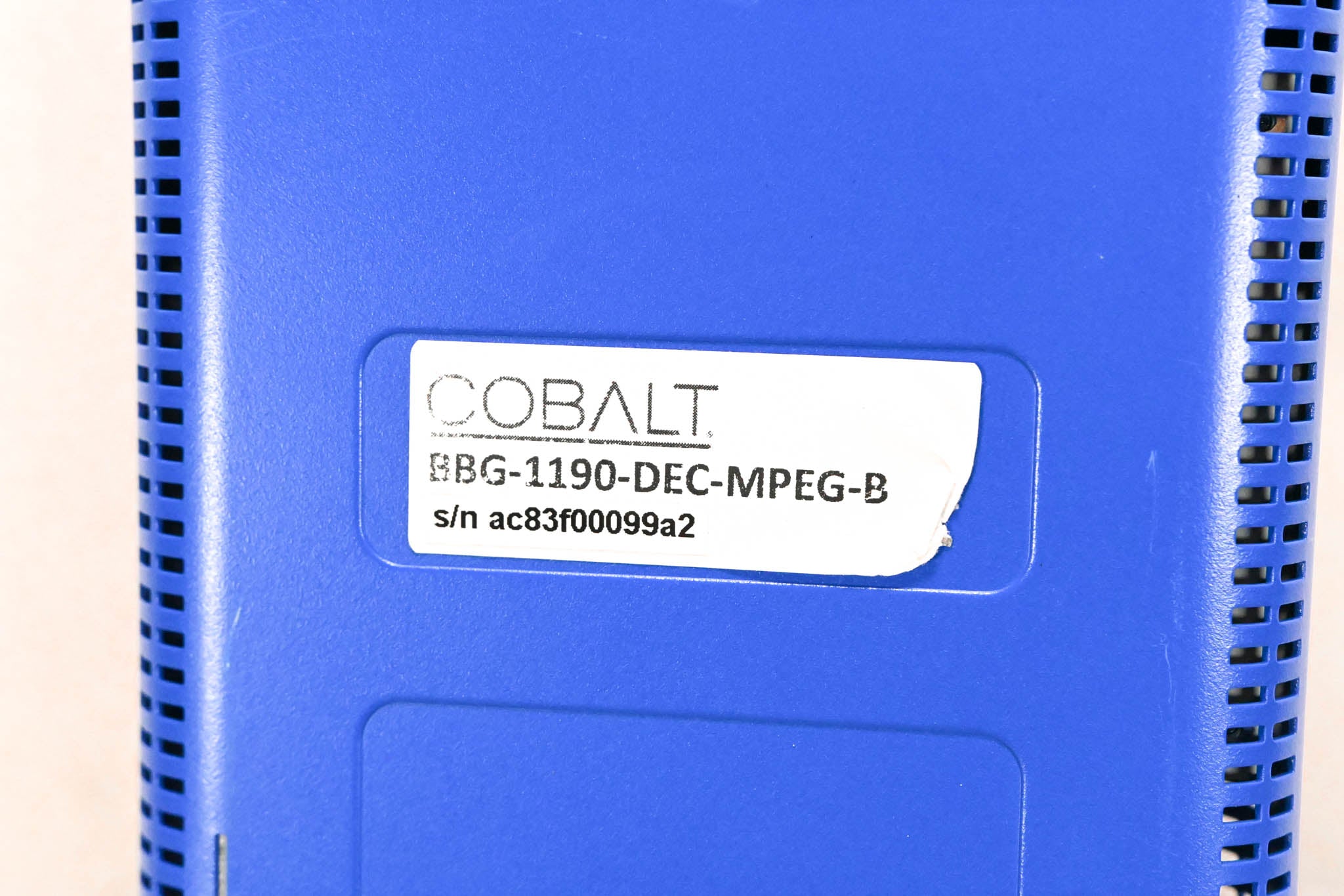 Cobalt BBG-1190-DEC-MPEG-B Broadcast Video Decoder
