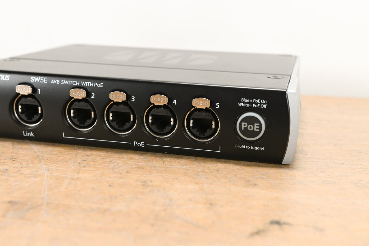 PreSonus SW5E 5-Port AVB Network Switch and Bridge w/ PoE