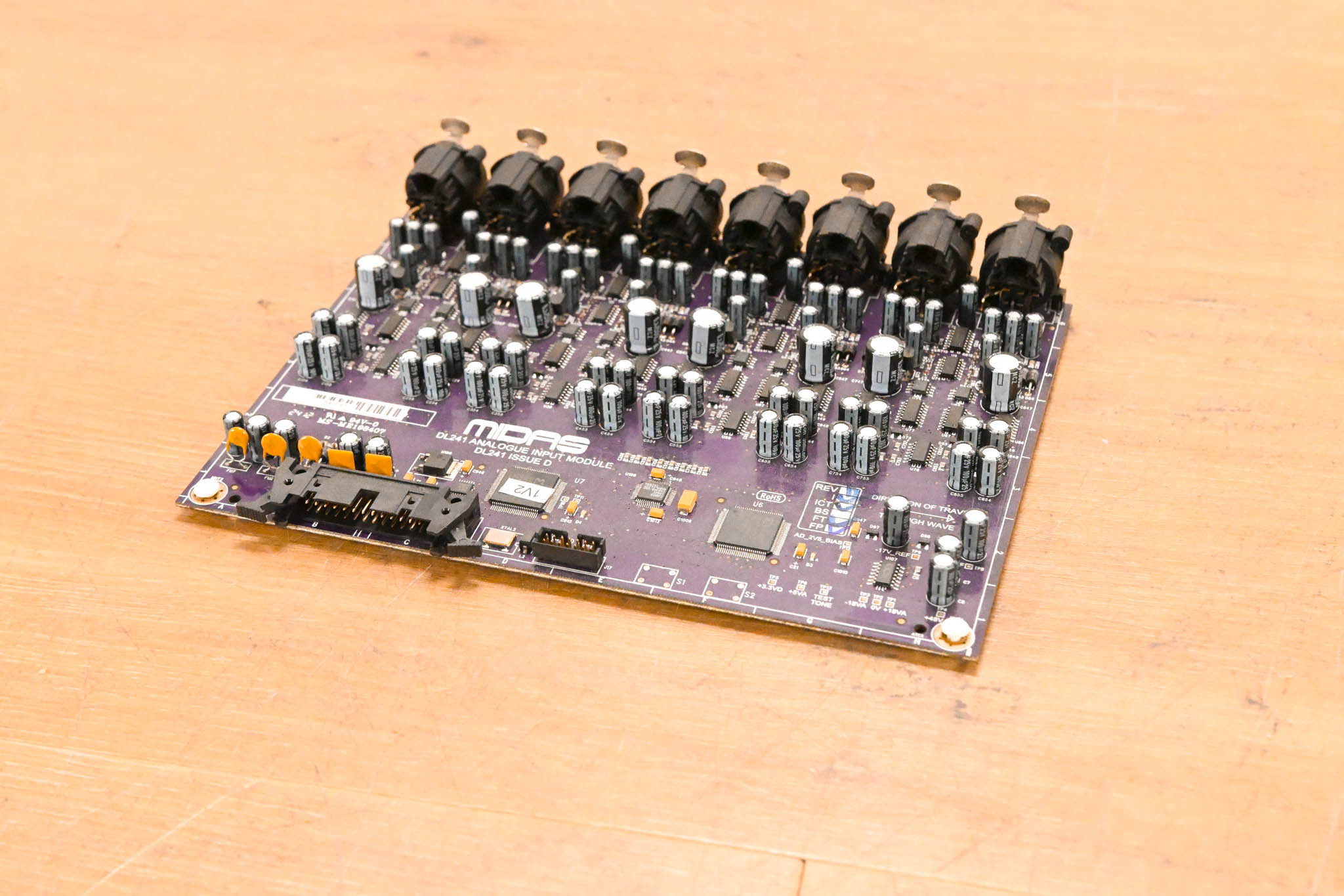 Midas DL241 Analogue Input Module 8-Channel XLR Card - Issue D