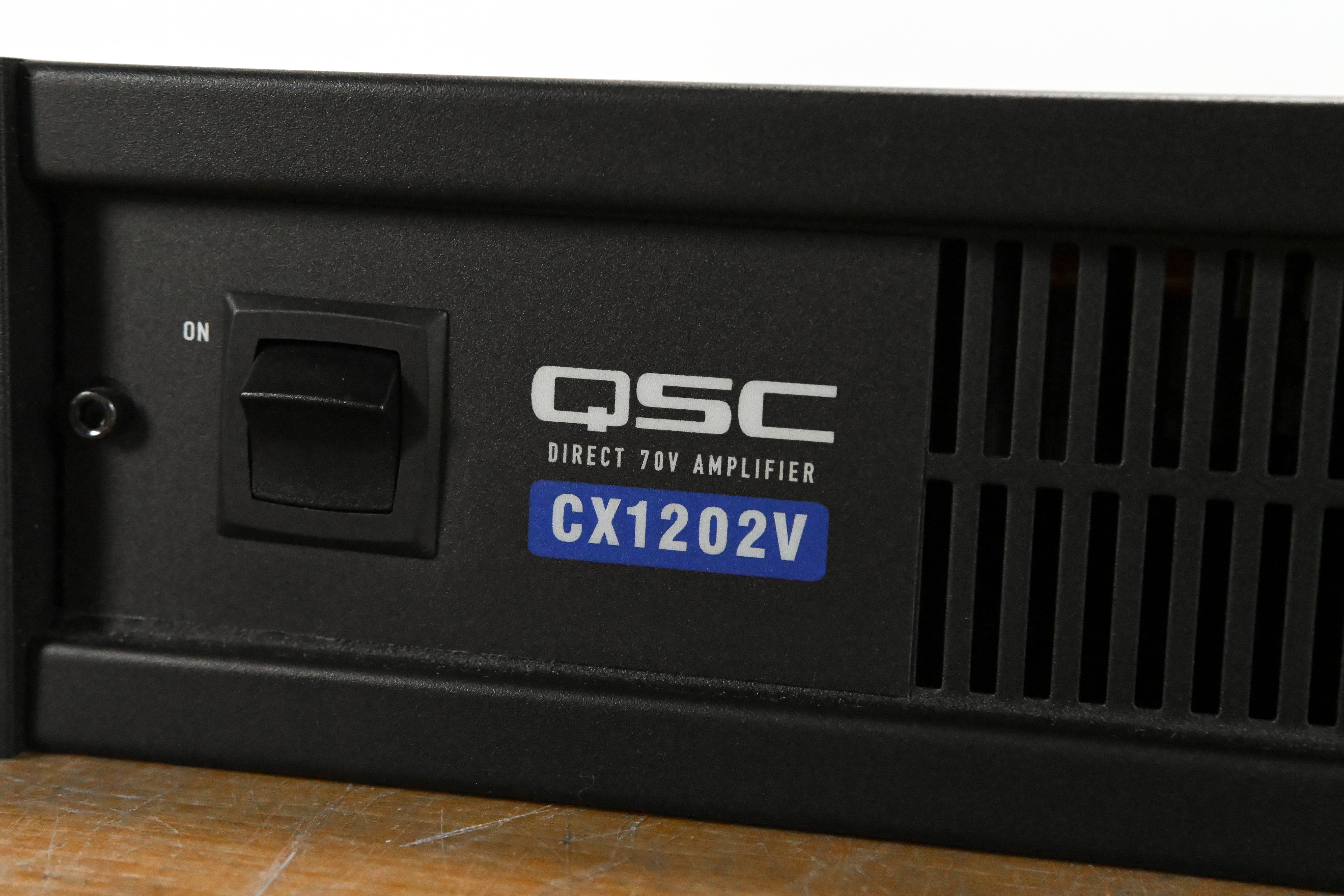 QSC CX1202V 1200W 70V 2-Channel Power Amplifier