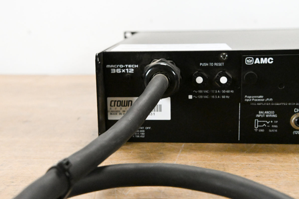 Crown Macro-Tech 36x12 2-Channel Power Amplifier