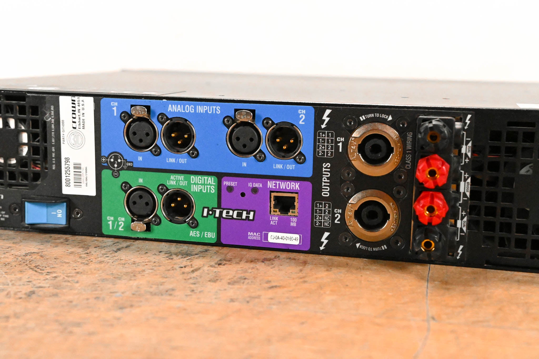 Crown I-Tech 4000 2-Channel Power Amplifier