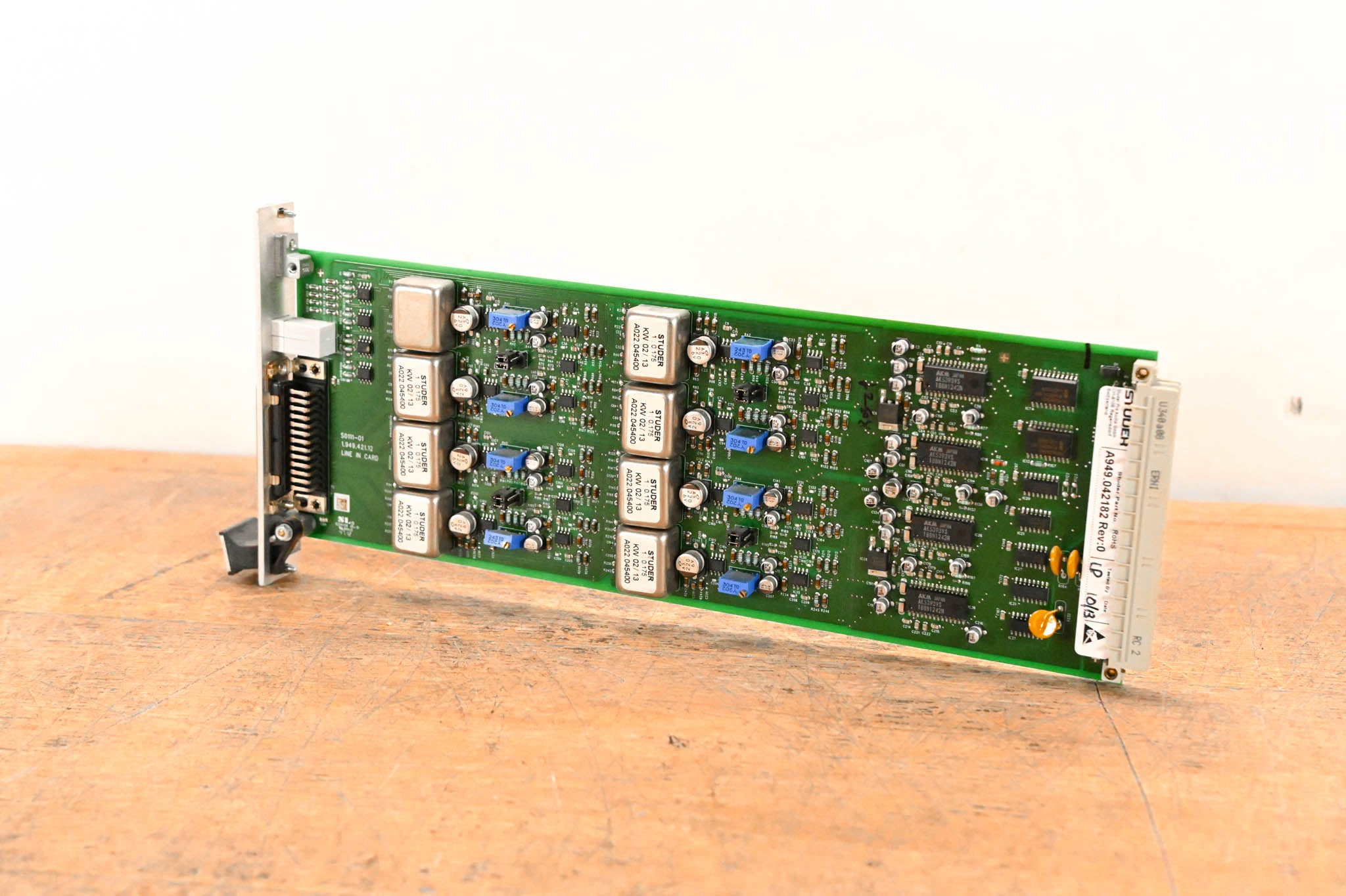 Studer 8-Channel Analog Line In Card for D21m & D23m Modular I/O Systems