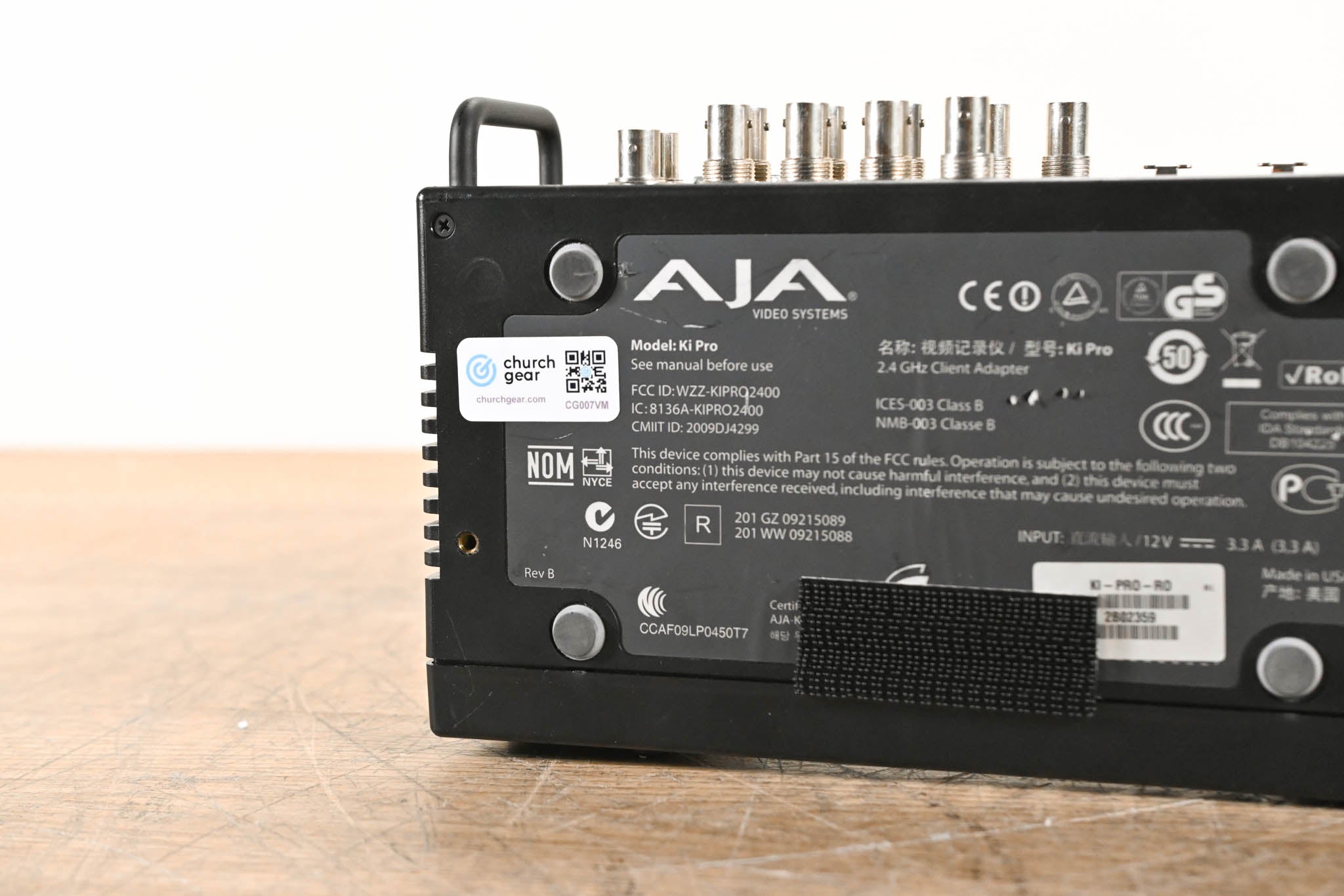 AJA Ki Pro File-Based HD/SD Video Recorder and Player (NO POWER SUPPLY)