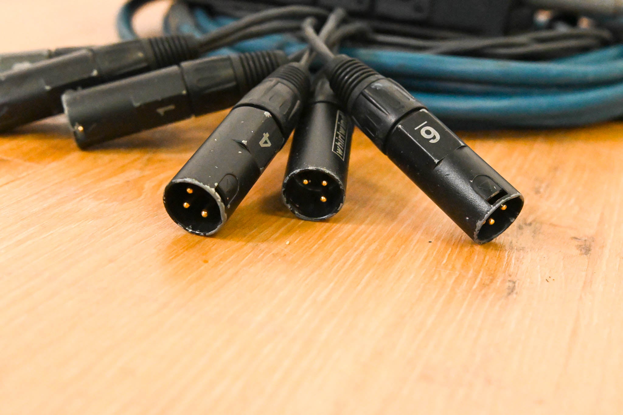 Whirlwind MS-6-M-NR-025 Mini 6 6-Channel Low-Profile Drop Snake - 25 ft