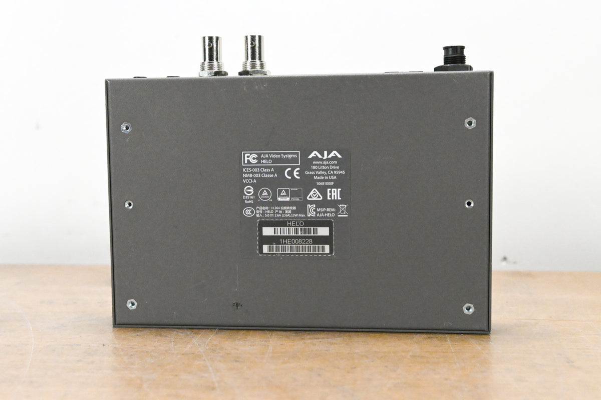 AJA HELO H.264 Streamer and Recorder (NO POWER SUPPLY)
