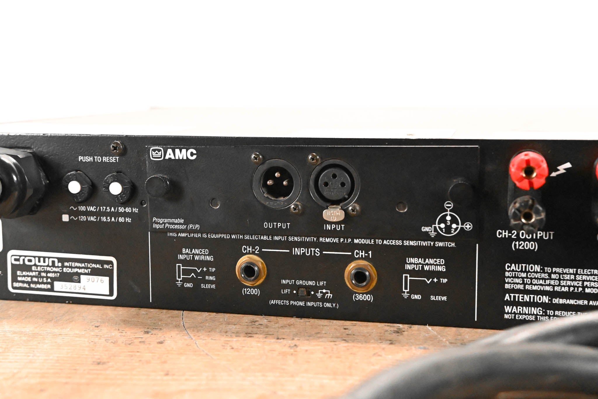 Crown Macro-Tech 36x12 2-Channel Power Amplifier