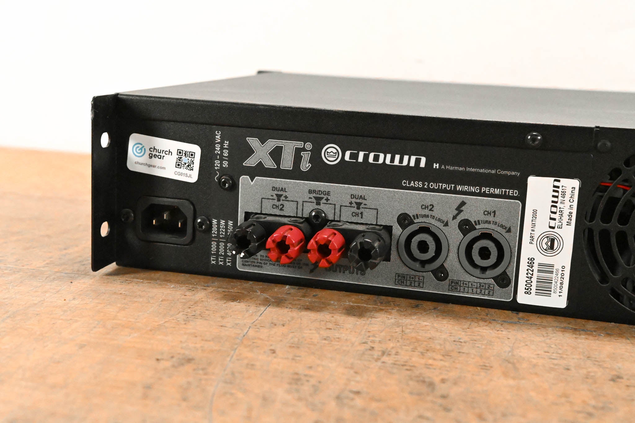Crown XTi 2000 2-Channel Power Amplifier with DSP