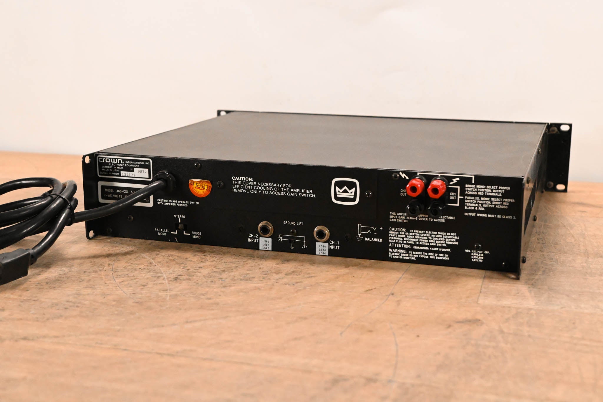 Crown 460 CSL 2-Channel Power Amplifier