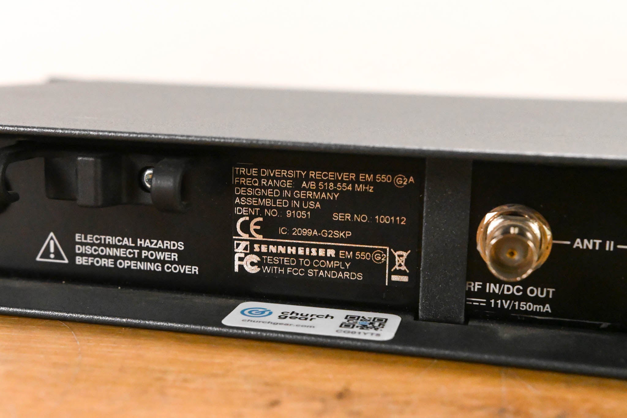 Sennheiser EM 550 G2 Dual Wireless Receiver - A Range: 518-554 MHz