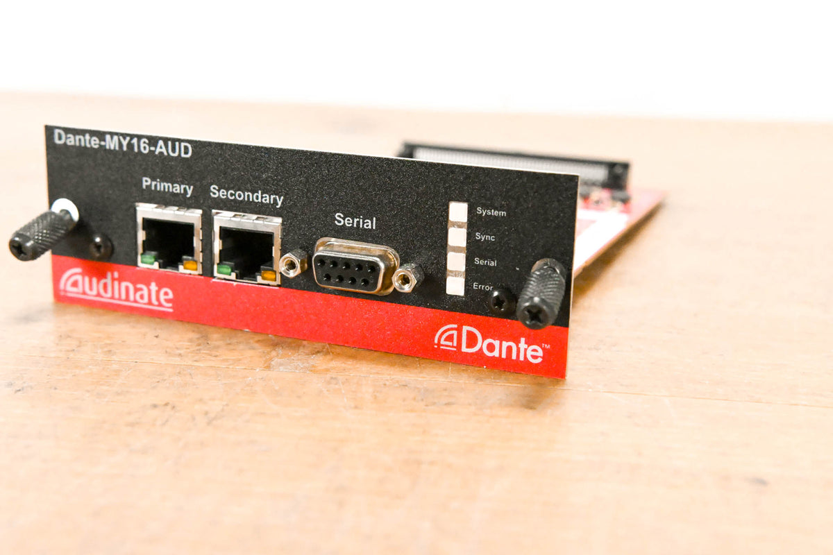 Audinate Dante-MY16-AUD 16-Channel Dante Network I/O Card
