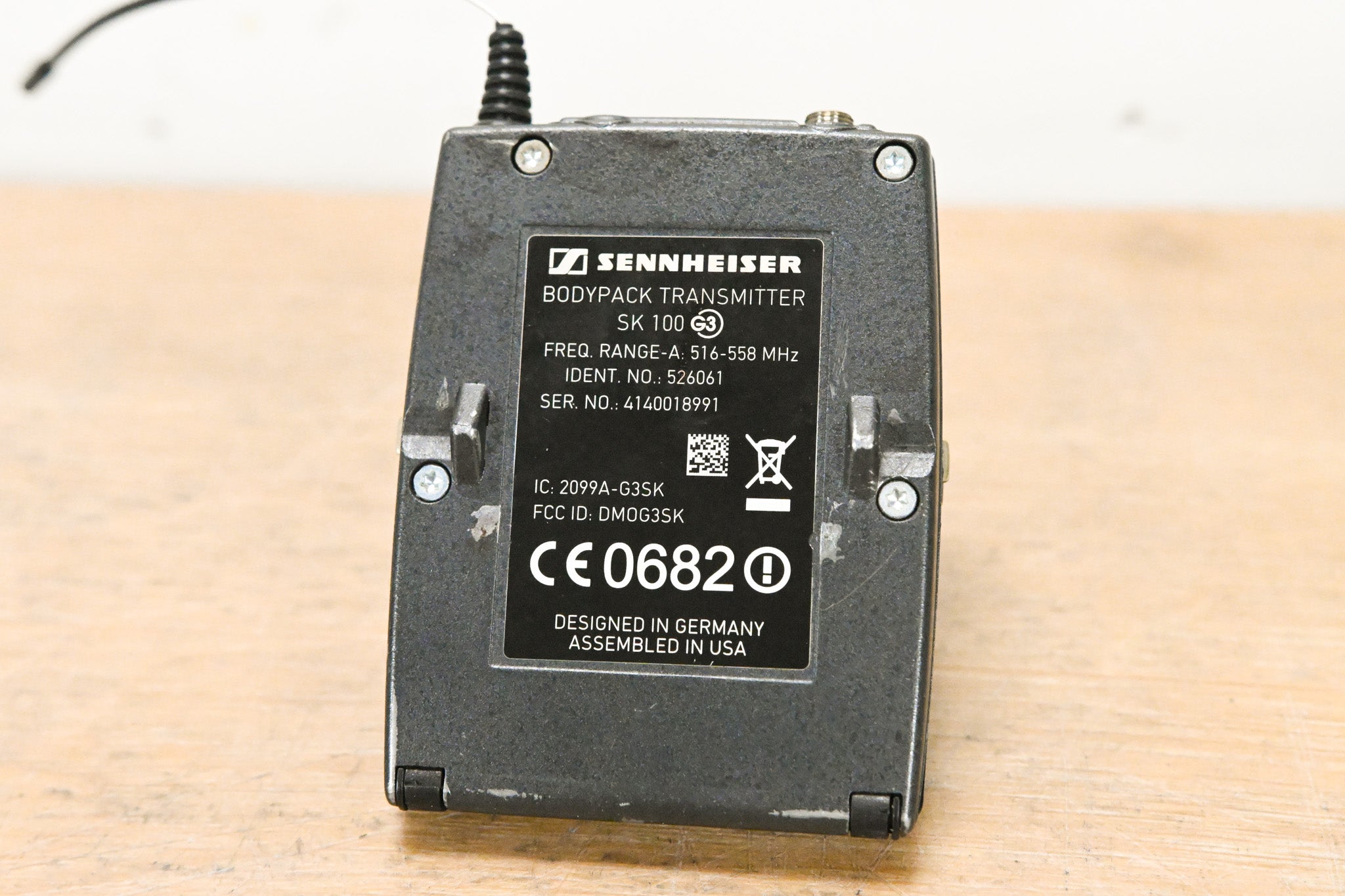 Sennheiser ew 100 G3 Bodypack Wireless System - A Range NO POWER SUPPLY