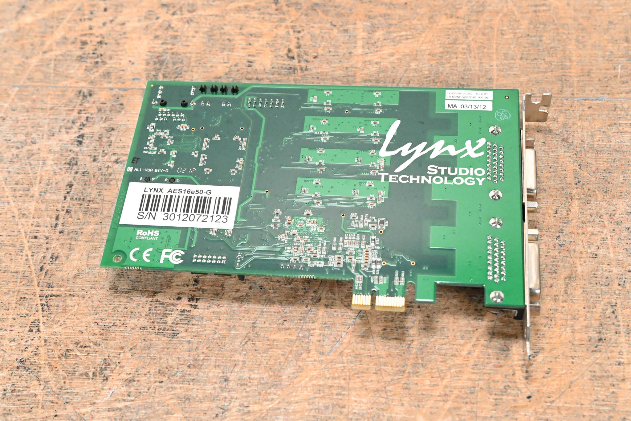 Lynx Studio Technology AES16e Sixteen-Channel AES/EBU PCI Express Card