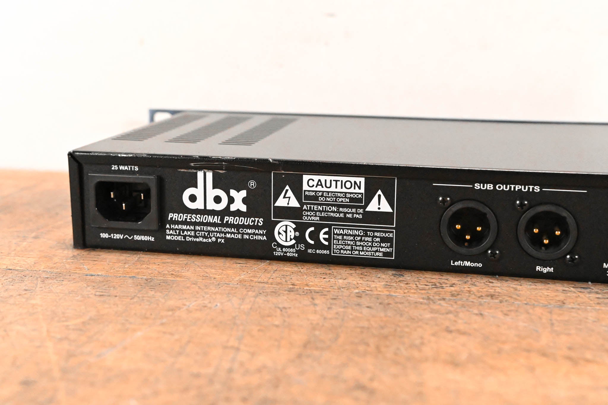 dbx DriveRack PX Powered Speaker Optimizer