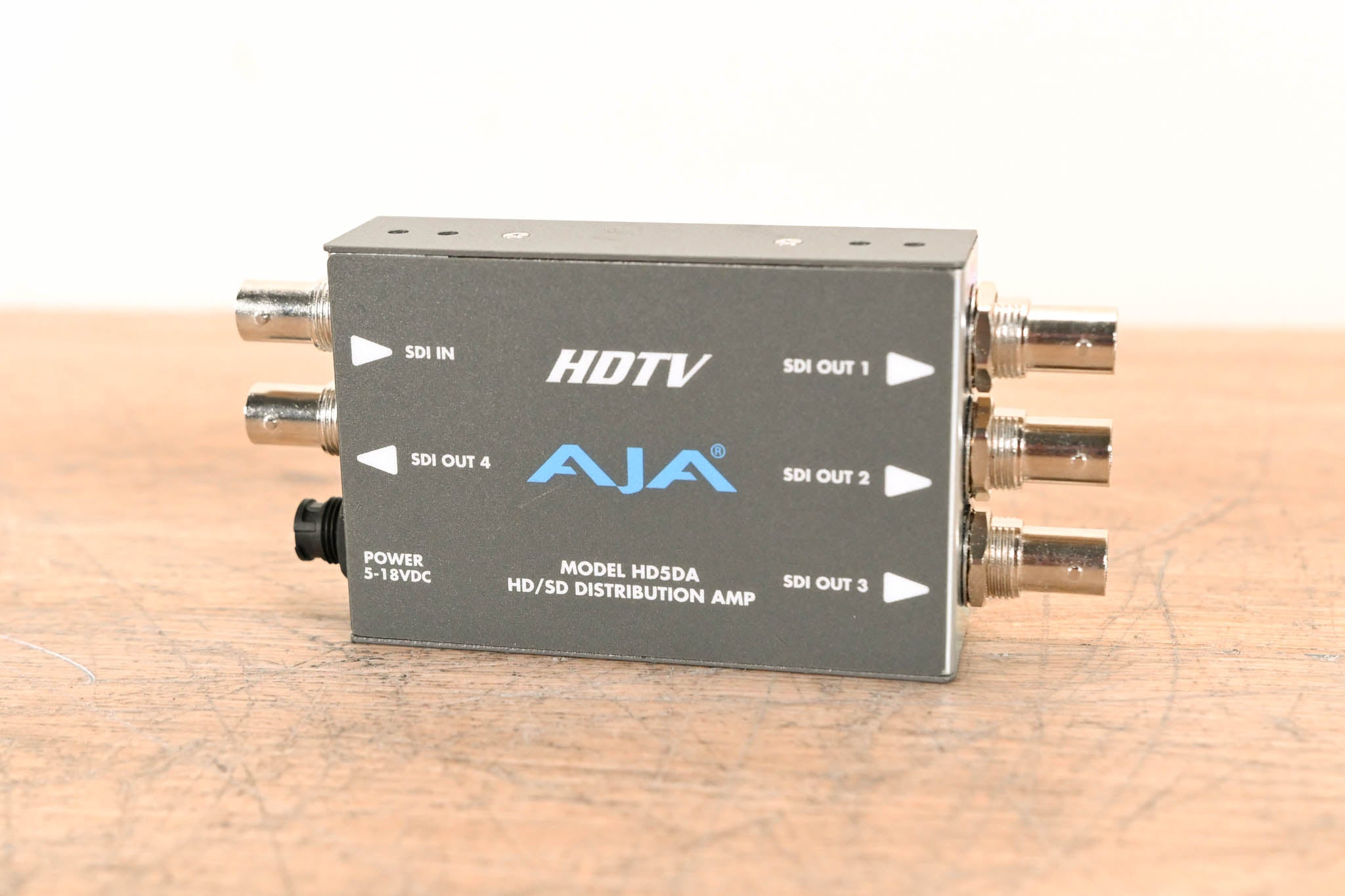 AJA HD5DA 1x4 HD/SD-SDI Distribution Amplifier/Repeater NO POWER SUPPLY