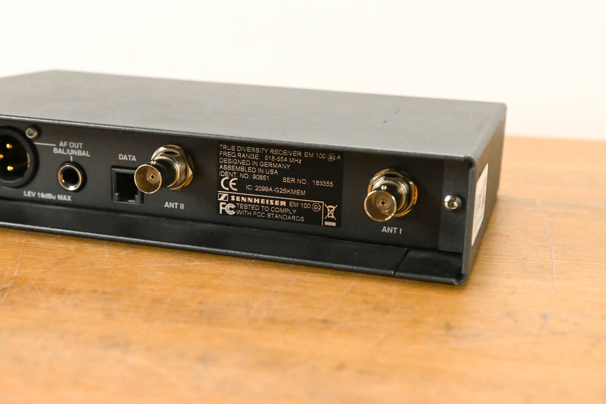 Sennheiser ew 100 G2 Handheld Wireless System 518-554MHz NO POWER SUPPLY