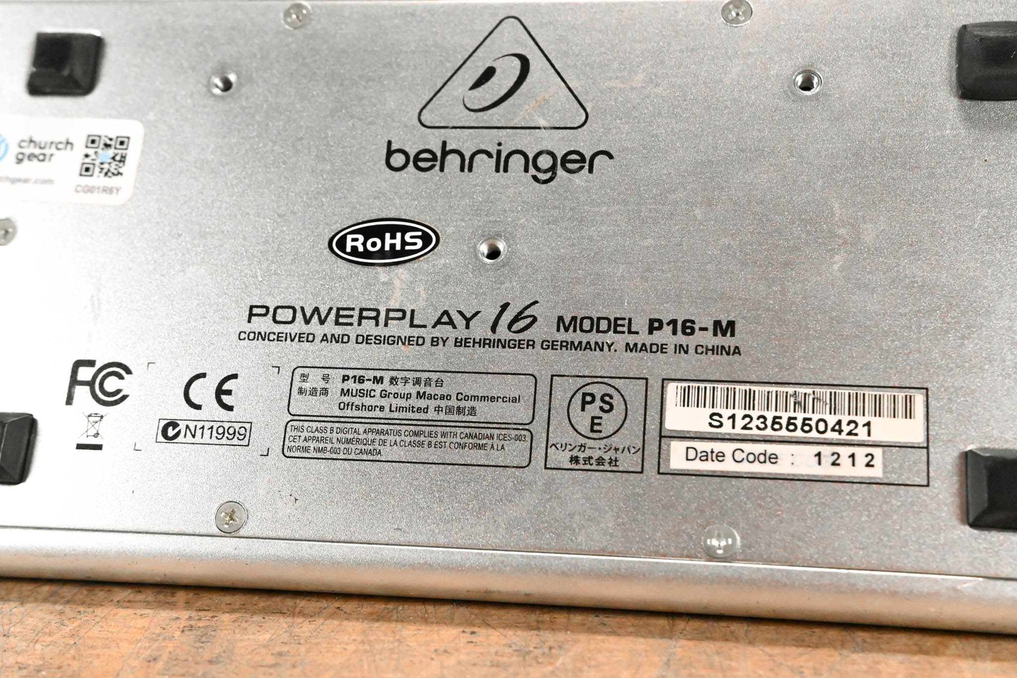 Behringer Powerplay P16-M 16-Channel Digital Personal Mixer