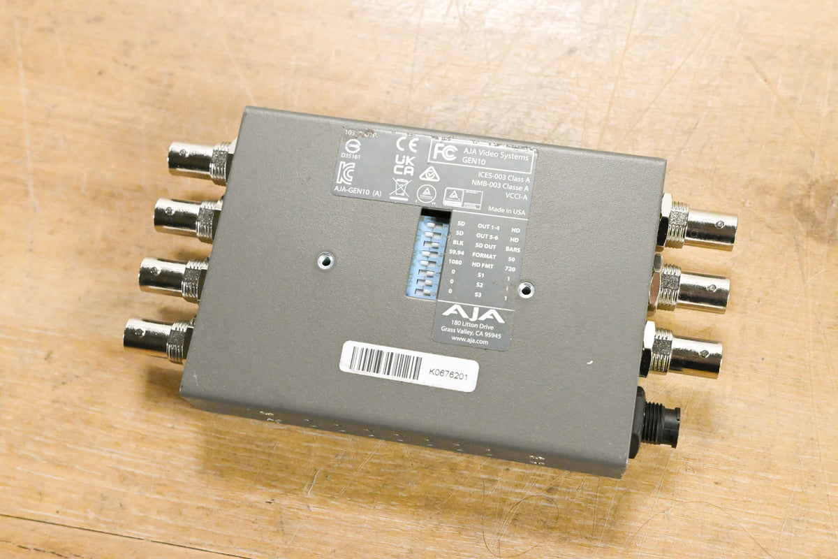 AJA GEN10 HD/SD/AES Sync Generator (NO POWER SUPPLY)