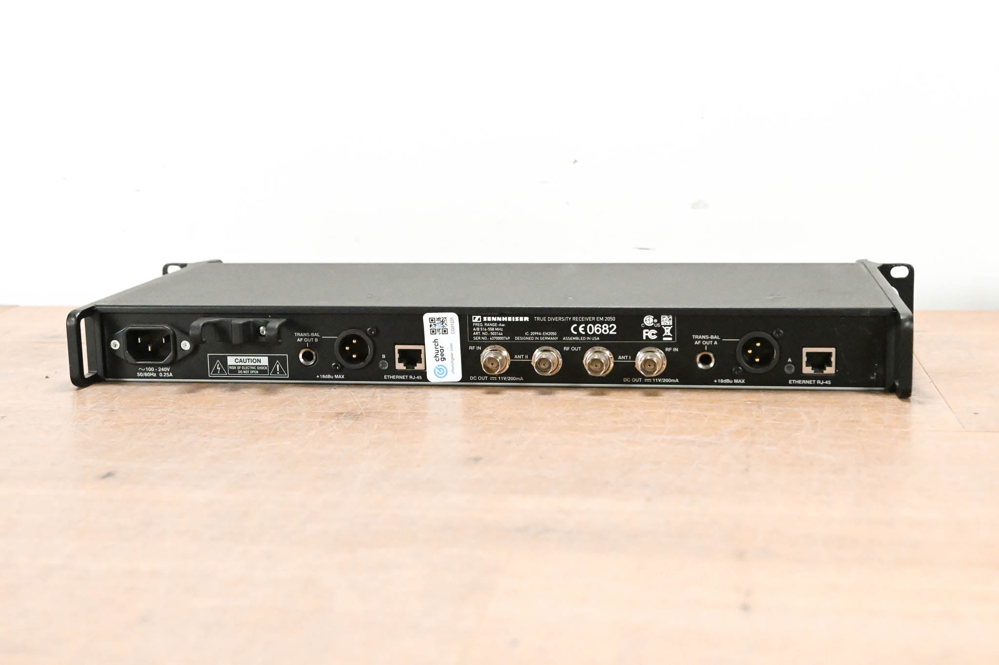 Sennheiser EM 2050 Dual-Channel Wireless Receiver Aw Range: 516-558 MHz