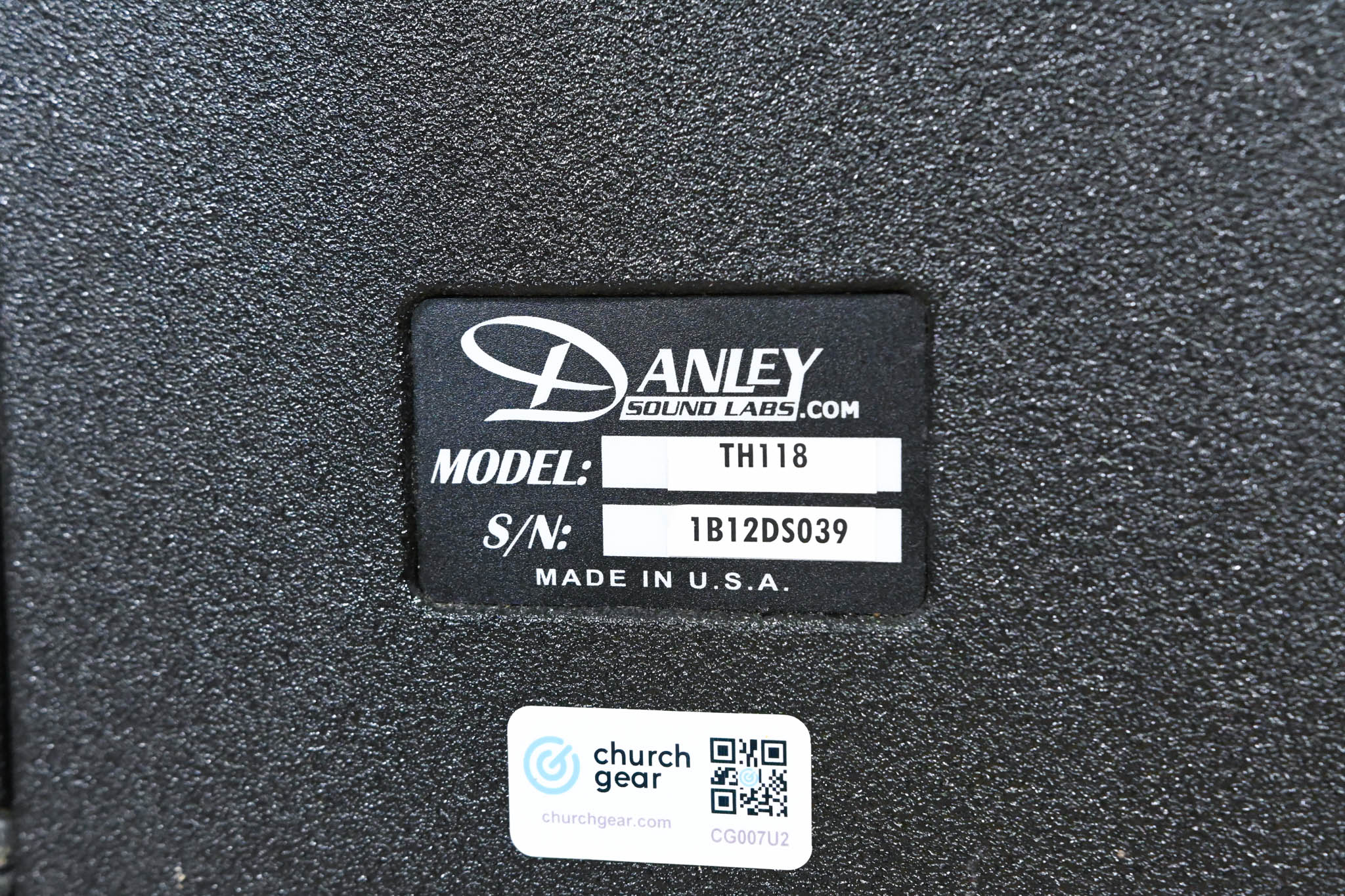 Danley TH118 Passive Tapped Horn Subwoofer