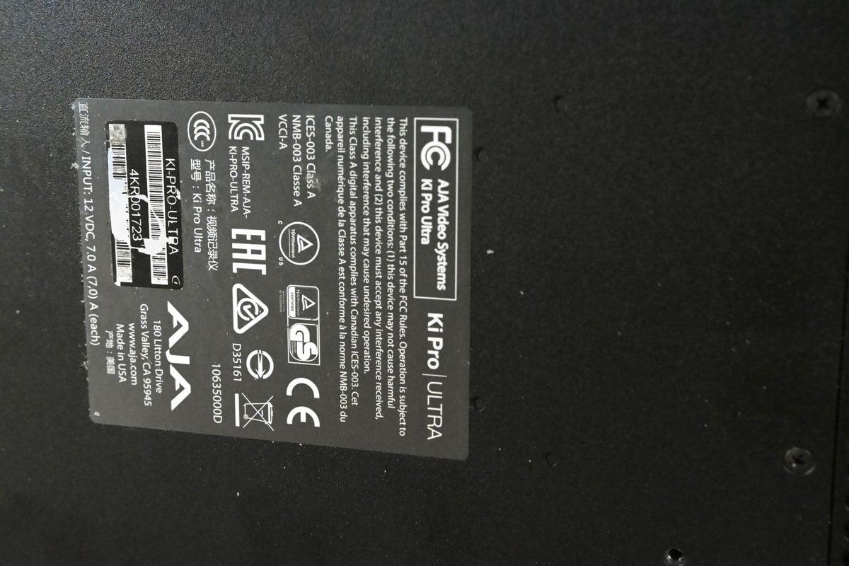 AJA Ki Pro Ultra File Based Recorder/Player (NO POWER SUPPLY)