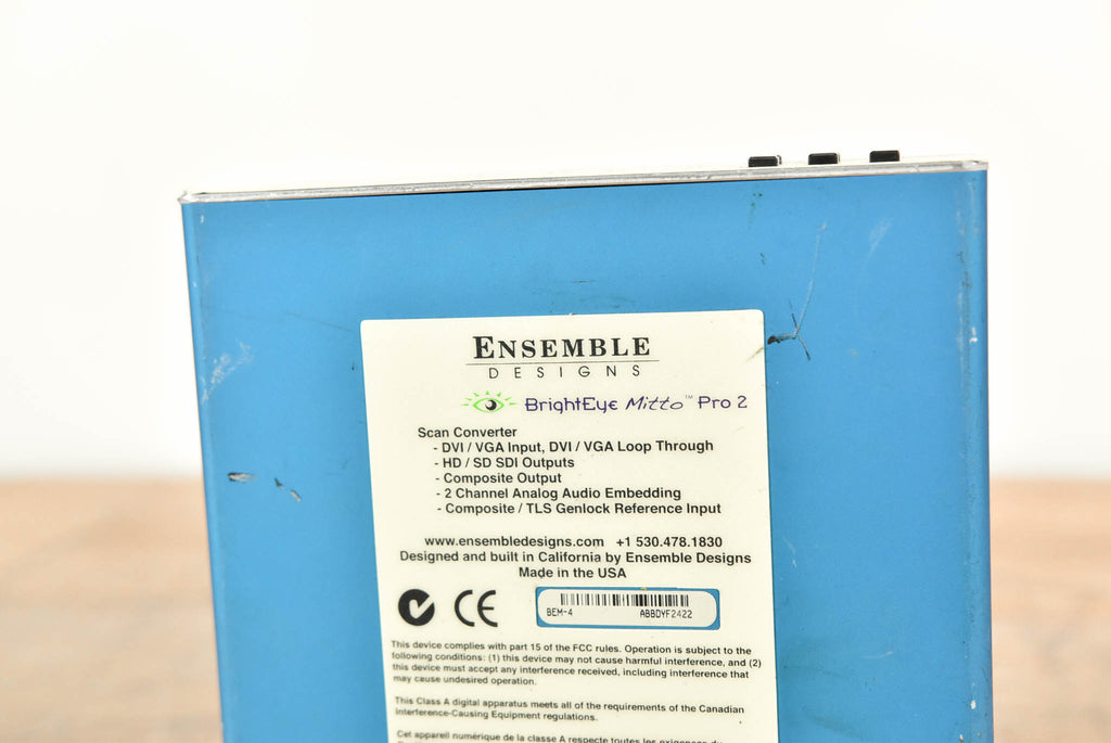 Ensemble Designs Ensemble Designs BEM-4 BrightEye Mitto Pro 2 (NO POWER SUPPLY) CG00Z1A